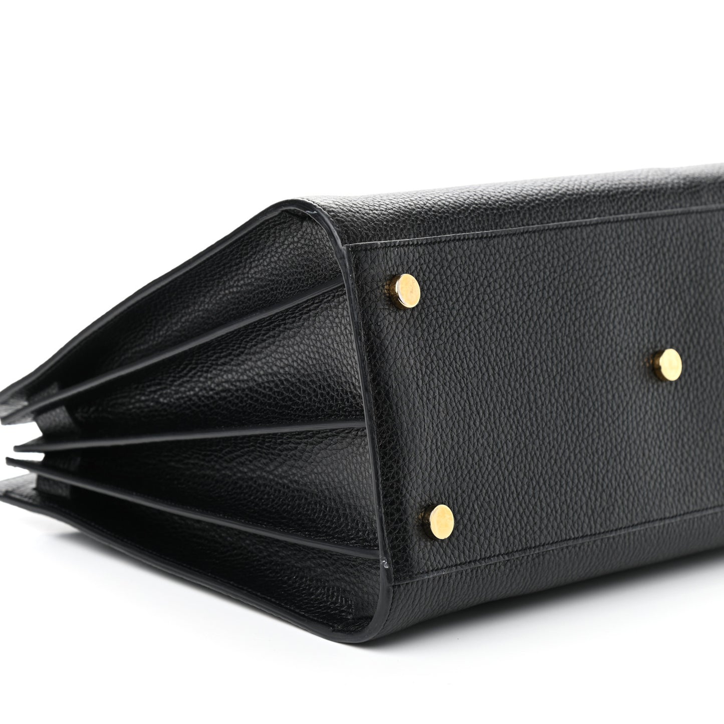 Grained Calfskin Large Sac De Jour Carryall Black