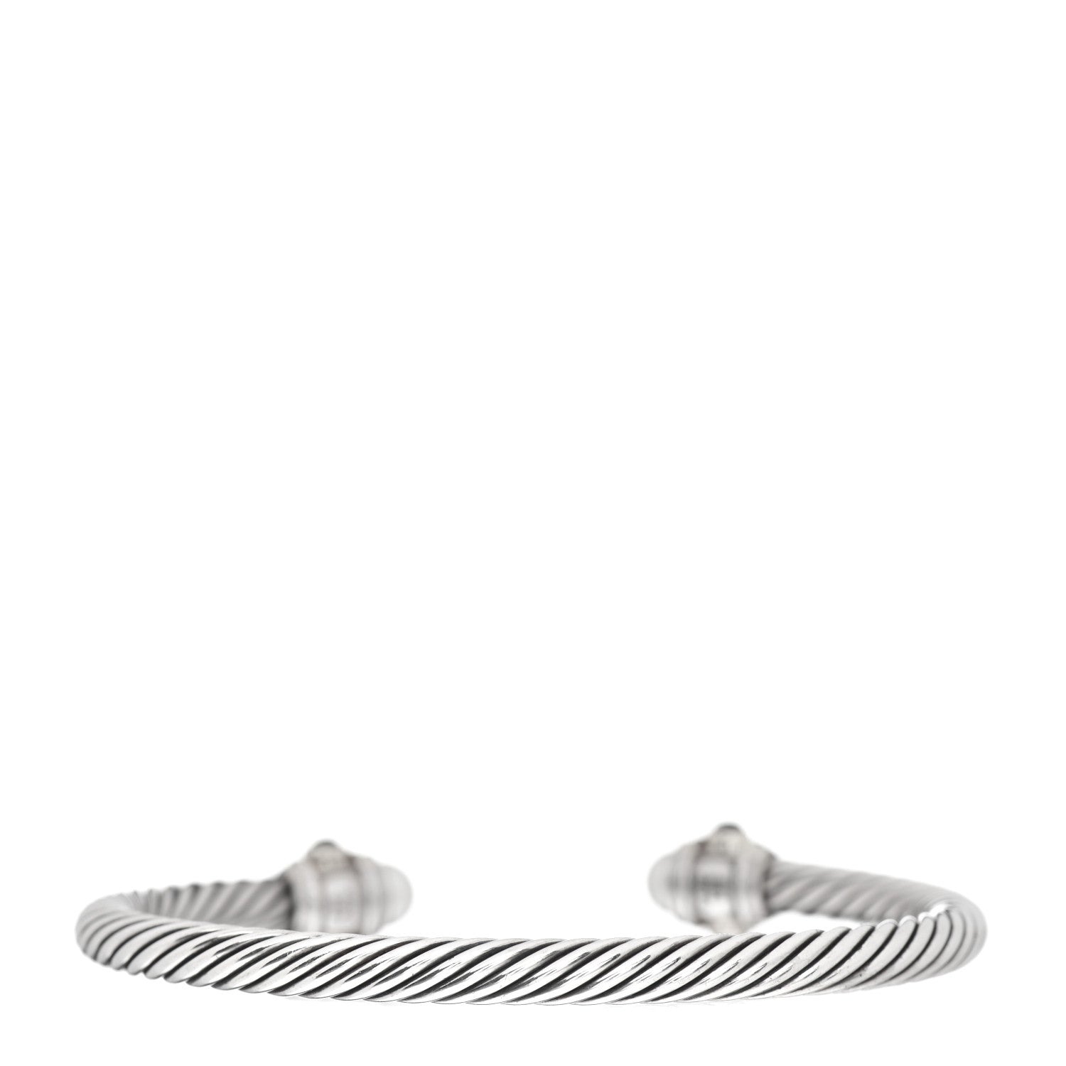David Yurman Sterling Silver 14K Yellow Gold Pearl Iolite Rhodolite Garnet 5mm Cable Renaissance Bracelet 3 of 4