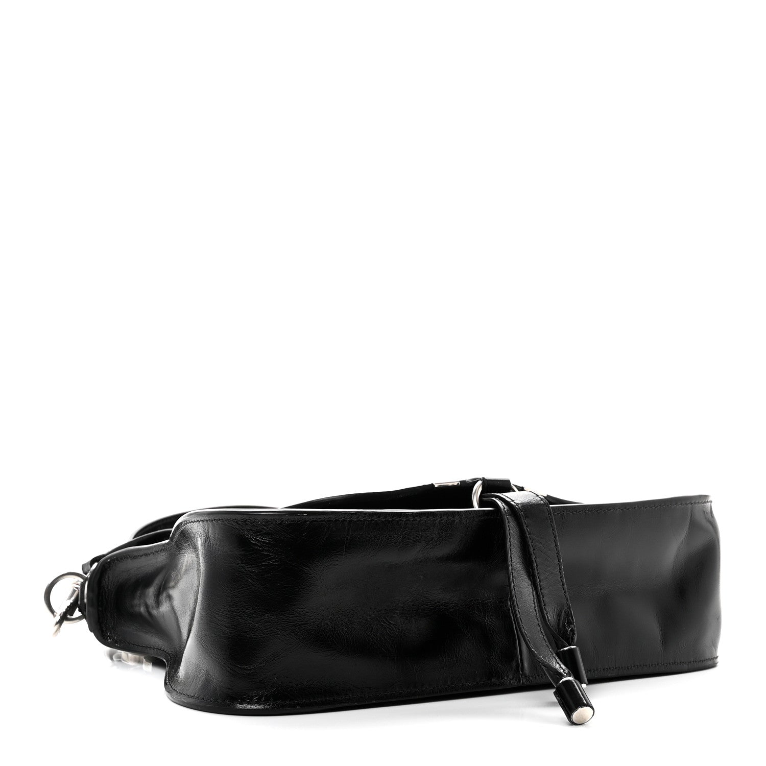 Chloe Natural Shiny Calfskin Small Marcie Satchel Black 4 of 10
