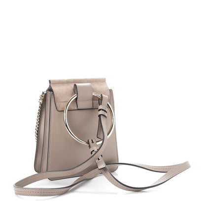 Chloe Suede Calfskin Mini Faye Bracelet Bag Motty Grey 3 of 7