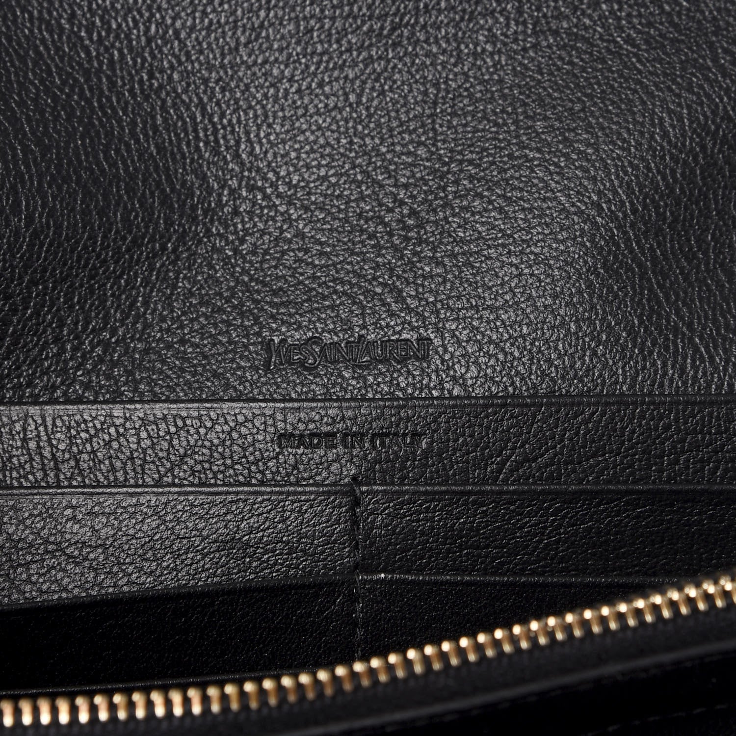 Saint Laurent Calfskin Monogram Belle de Jour Chain Clutch Black 5 of 10
