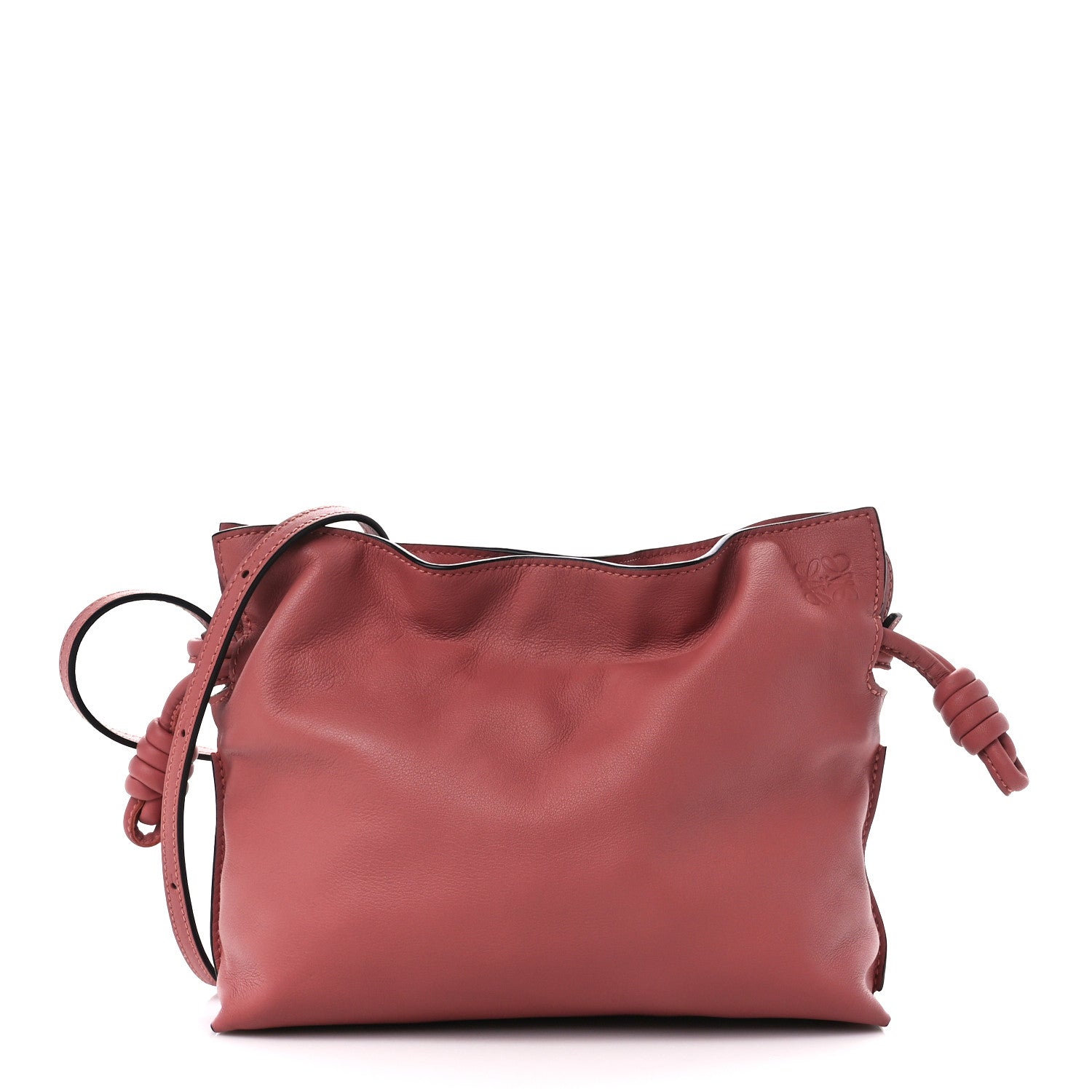 Loewe Calfskin Mini Flamenco Knot Clutch Pink 1 of 10