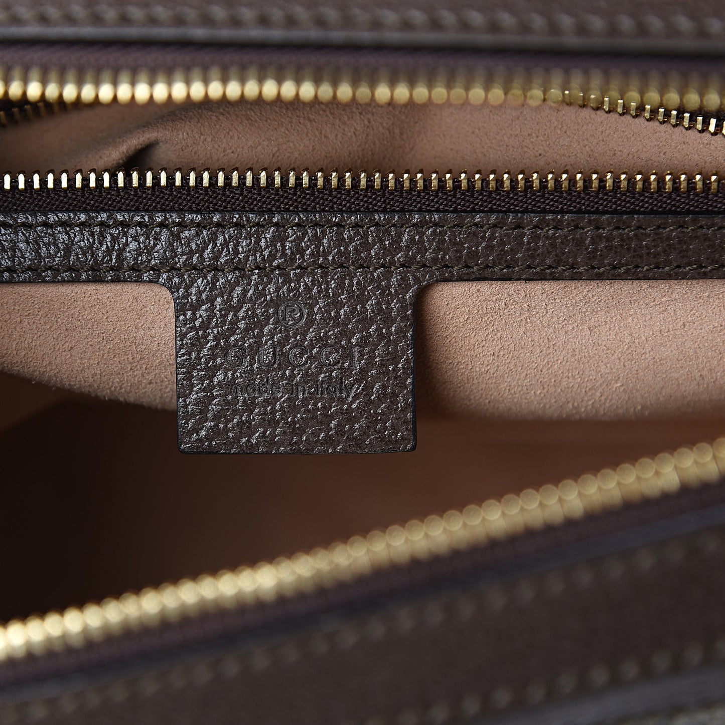 GG Supreme Monogram Web Small Ophidia Top Handle Shoulder Bag Brown