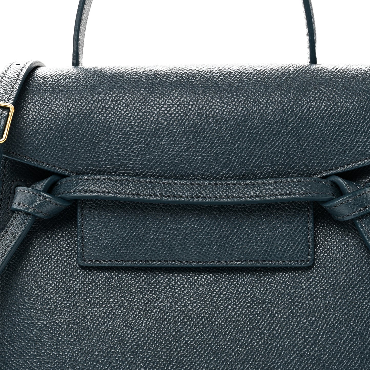 Grained Calfskin Nano Belt Bag Abyss Blue