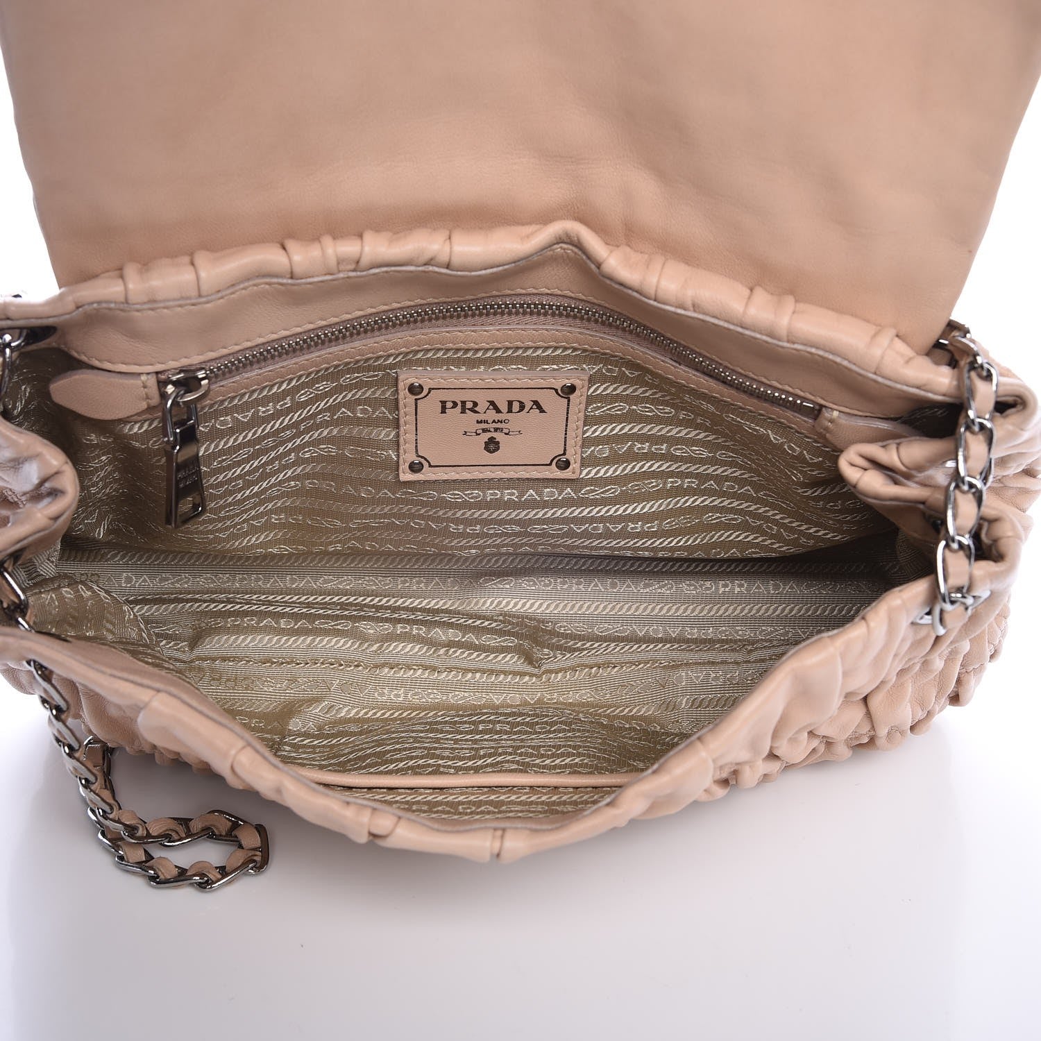 Prada Nappa Gaufre Flap Shoulder Bag Cammeo 8 of 8