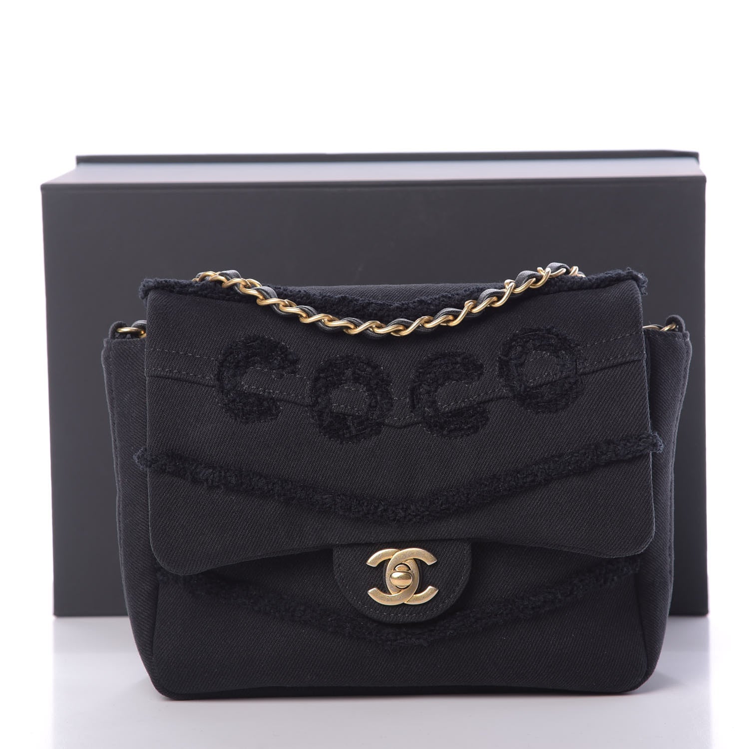 Chanel Denim Coco Flap Black 11 of 11