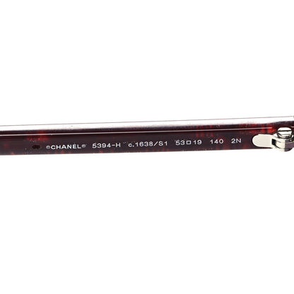 Chanel Acetate Butterfly Pearl Sunglasses 5394-H Burgundy 5 of 8