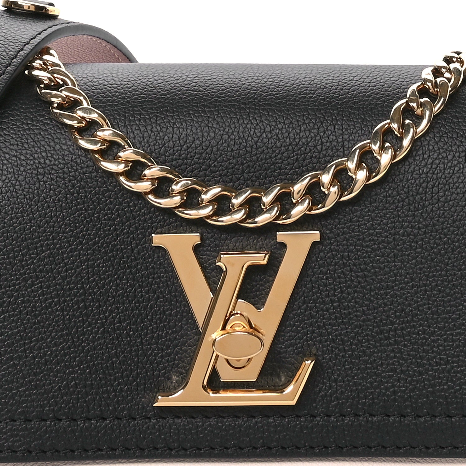 Louis Vuitton Grained Calfskin Lockme Tender Black 7 of 10