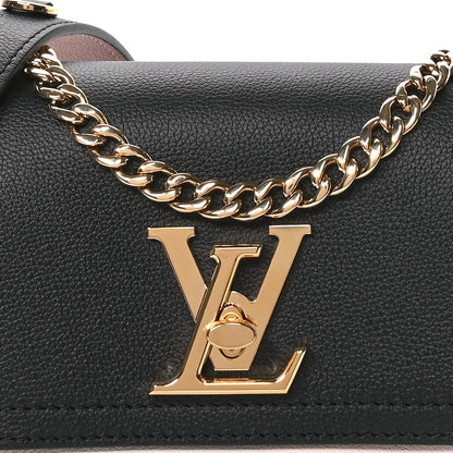 Louis Vuitton Grained Calfskin Lockme Tender Black 7 of 10