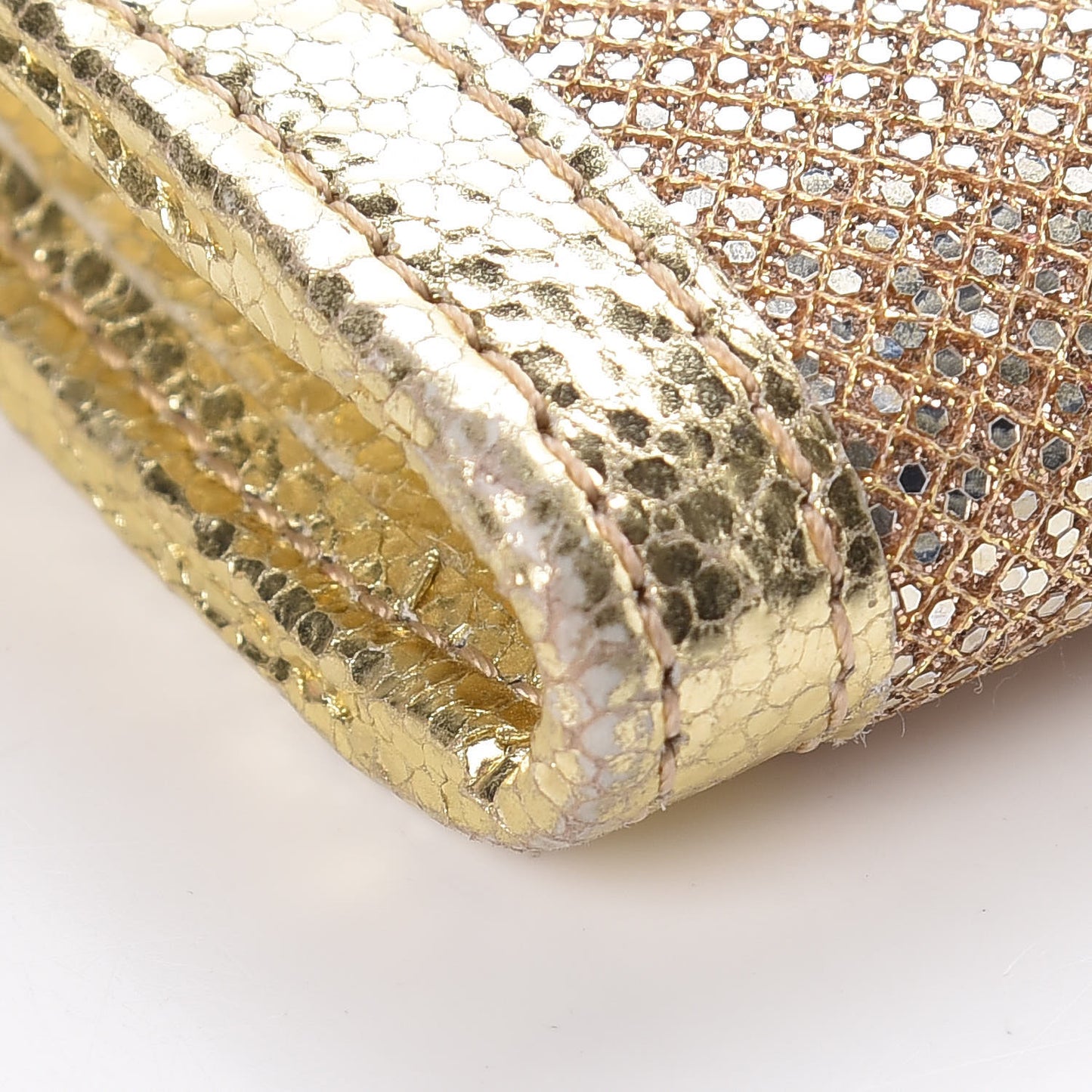 Glitter Fabric Reese Clutch Wallet Metallic