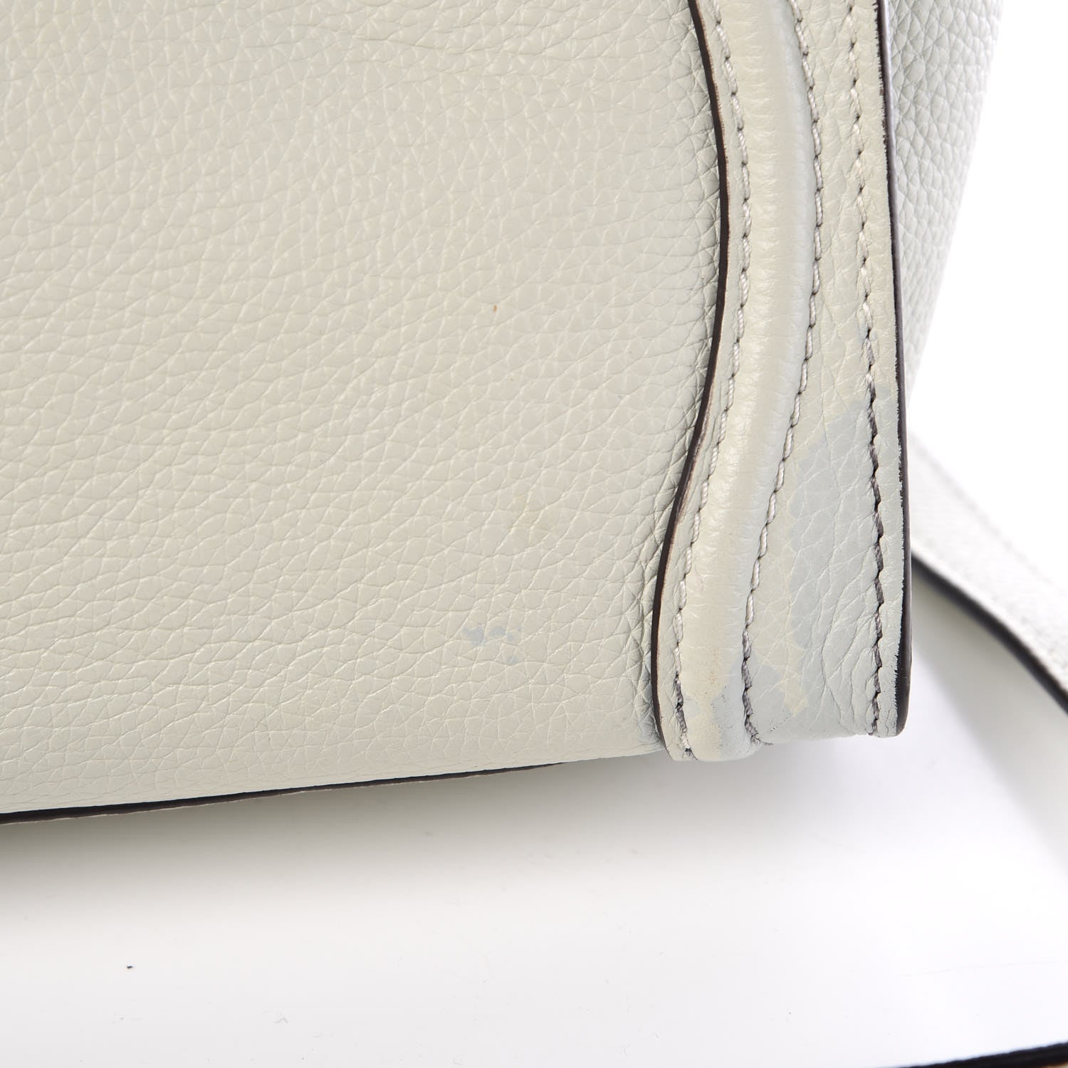 Celine Drummed Calfskin Nano Luggage Lune 15 of 18