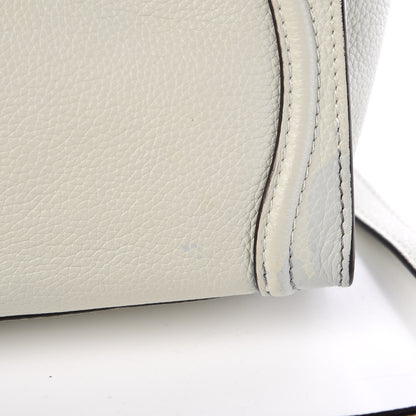 Celine Drummed Calfskin Nano Luggage Lune 15 of 18