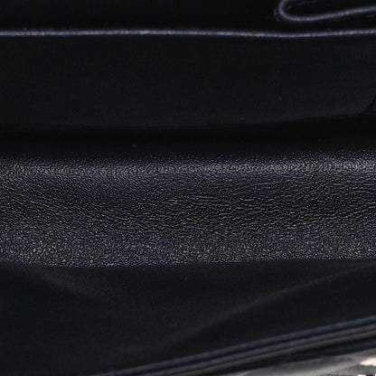 Chanel Iridescent Calfskin Quilted Medium Double Flap Navy 5 of 10