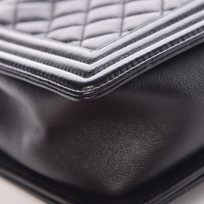Chanel Goat Hair New Medium Boy Flap Black 13 of 15