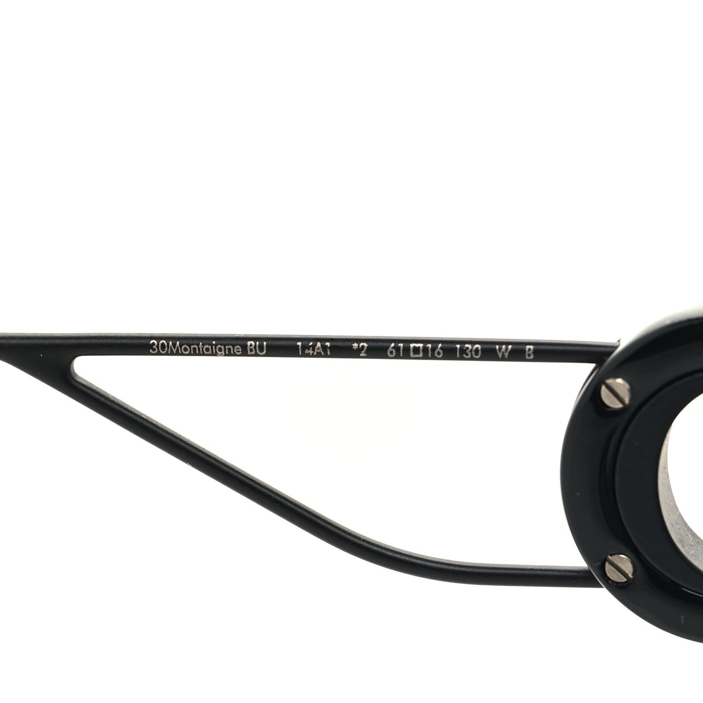 Rectangular 30 Montaigne 1 Sunglasses Black