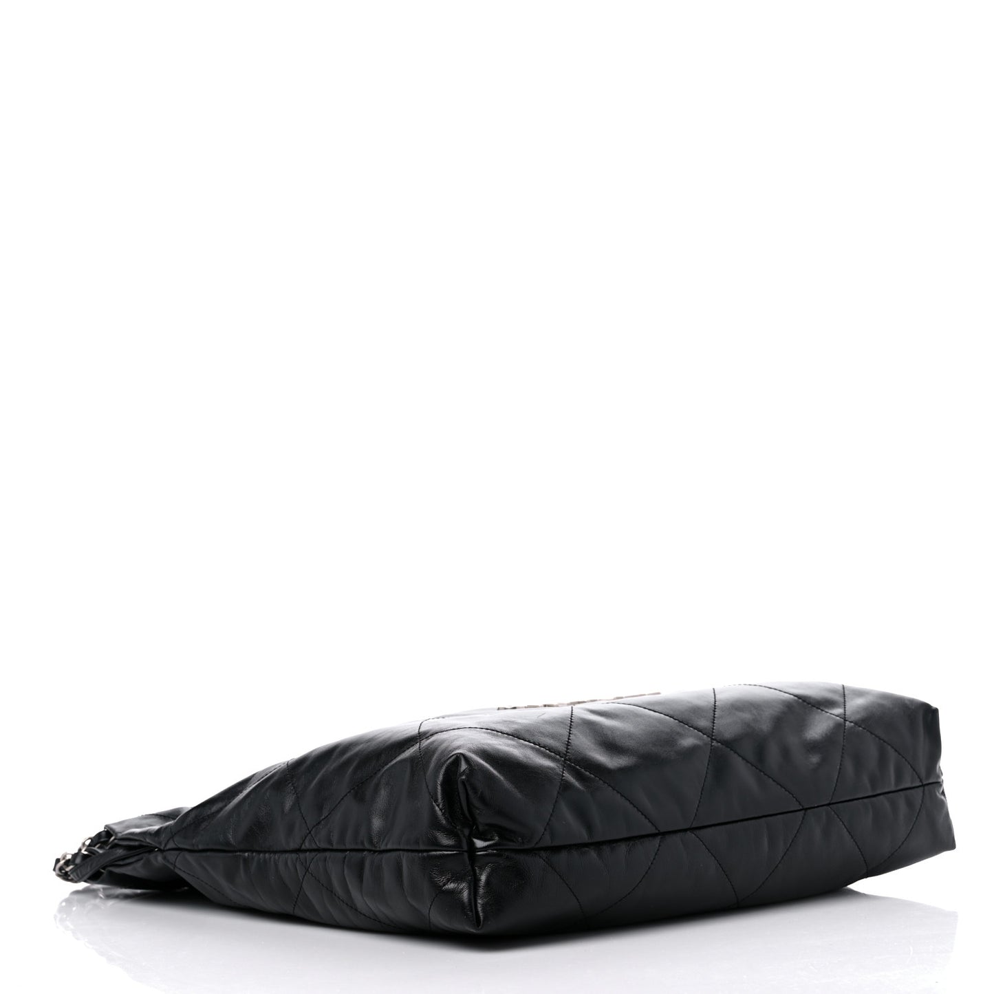 Shiny Calfskin Quilted Chanel 22 Black