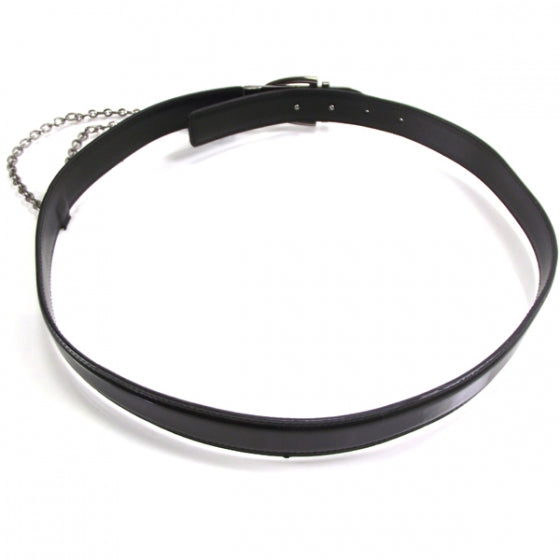 Gucci Patent Chain Belt Black 34 2 of 5