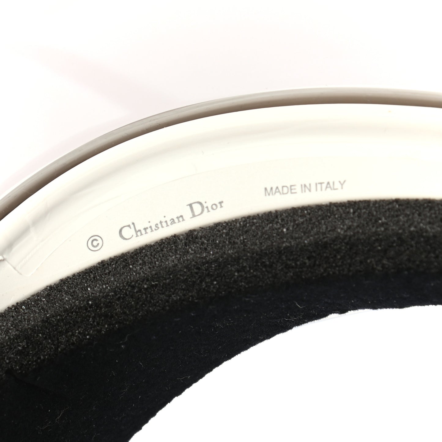 Mirrored DiorClub1 Sun Visor Silver