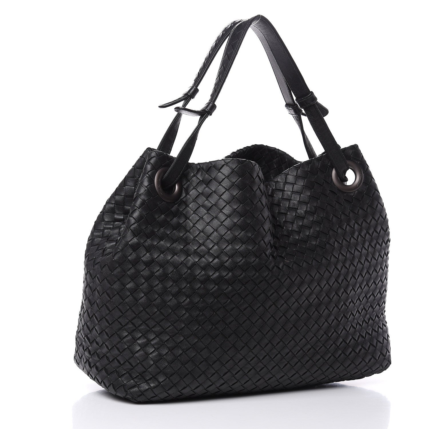 Bottega Veneta Nappa Intrecciato Medium Garda Bag Black 3 of 14