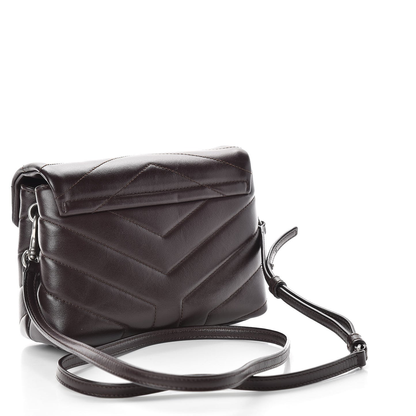 Calfskin Y Quilted Monogram Toy Loulou Crossbody Bag Black Tulipe