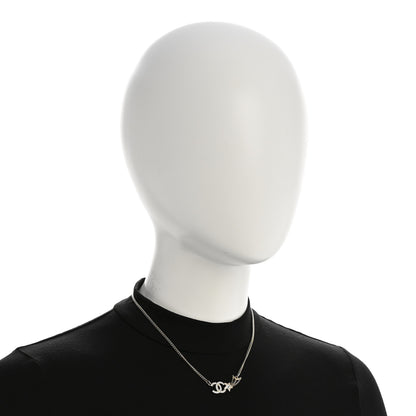 Chanel Crystal Starfall CC Pendant Necklace Gold 2 of 6