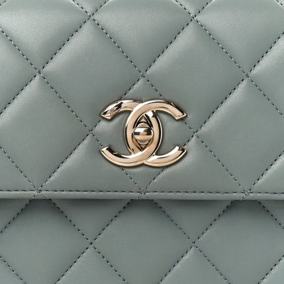 Chanel Lambskin Quilted Small Trendy CC Flap Dual Handle Bag Blue 8 of 10