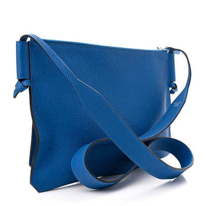 Hermes Togo Ultrapla Bag PM Bleu Hydra 3 of 9