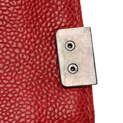 Chanel Caviar Quilted New Medium Boy Flap Dark Red 11 of 11