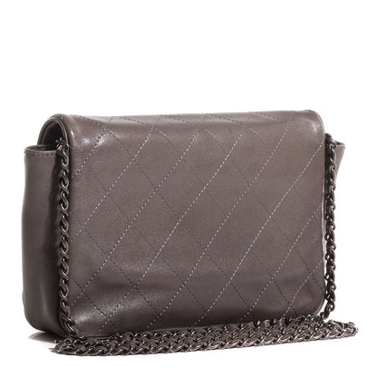 Chanel Lambskin Small Crossbody Flap Grey 3 of 10