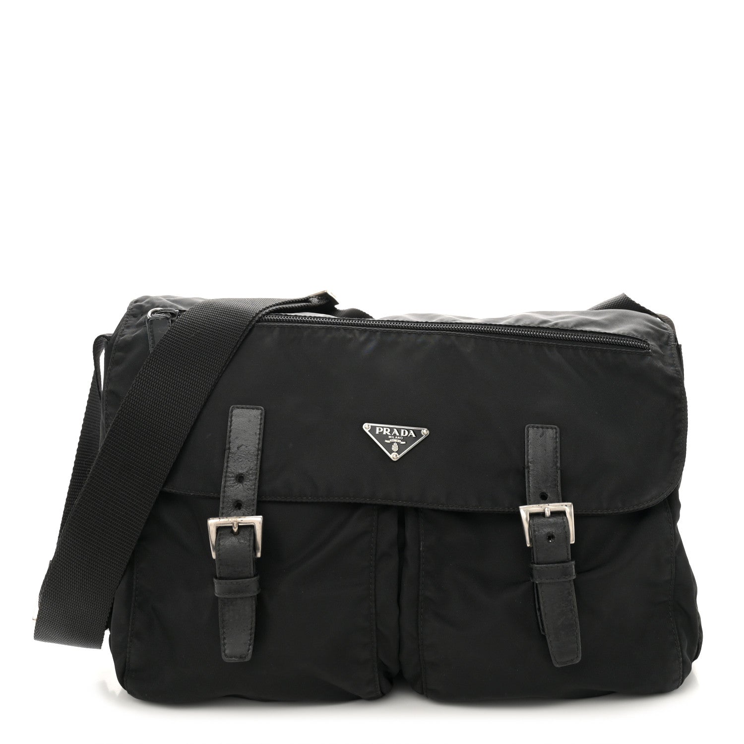 Prada Nylon Vela Sport Messenger Bag Black 1 of 17