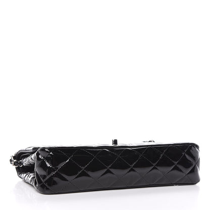 Chanel Patent Quilted Medium Double Flap Black 4 of 18