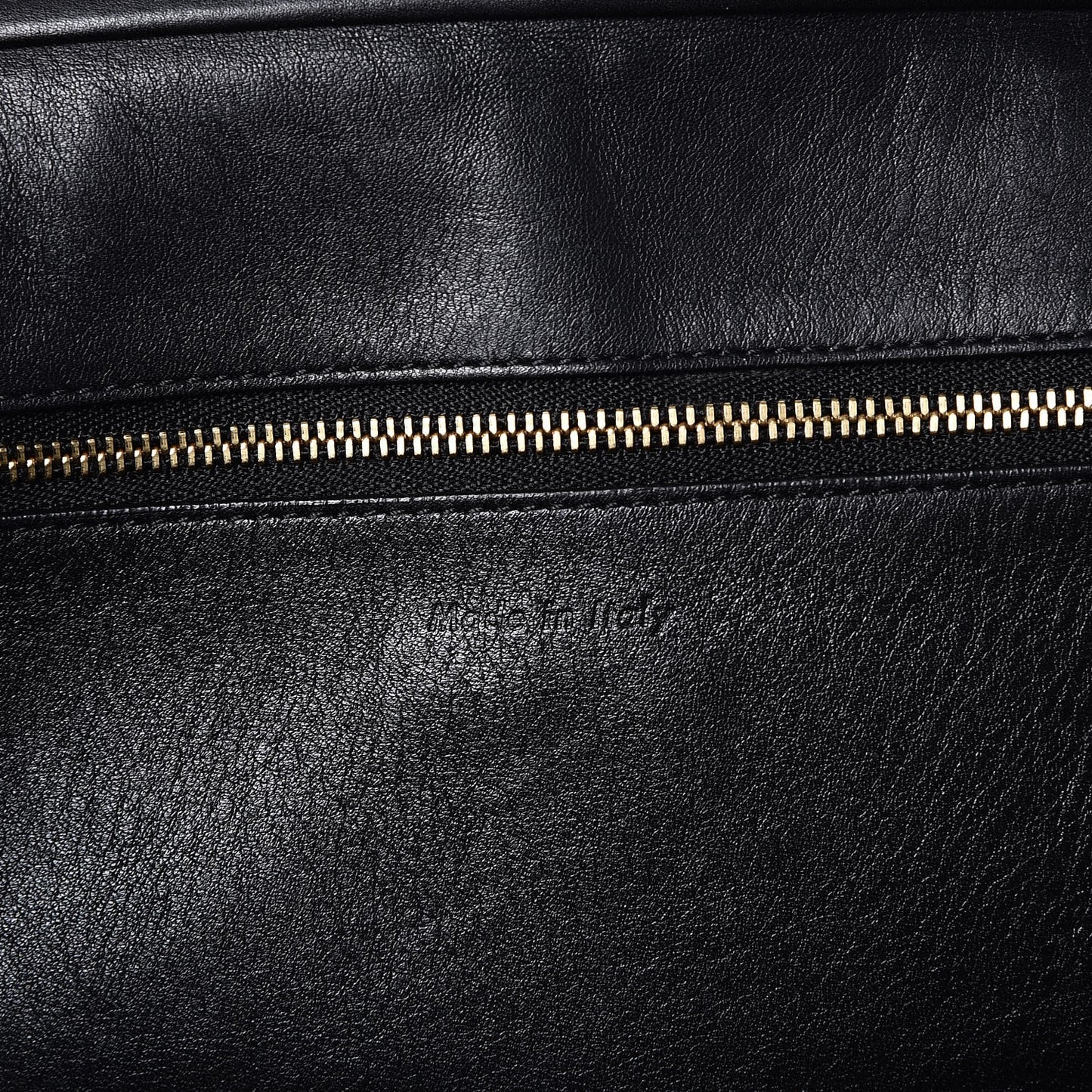 Smooth Calfskin Large Bi-Color Belt Bag Black