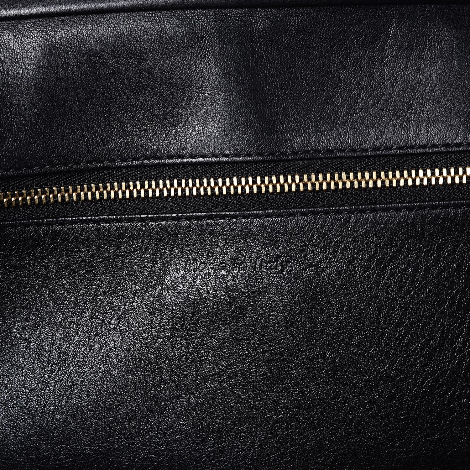 Celine Smooth Calfskin Large Bi-Color Belt Bag Black 6 of 13