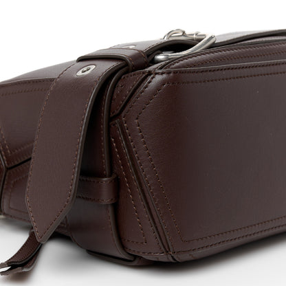 Loewe Shiny Calfskin Small Puzzle Biker Bag Dark Brown 10 of 11