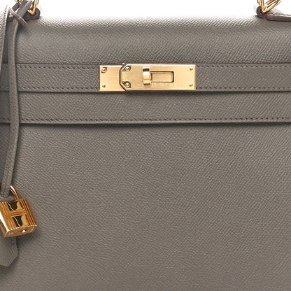 Hermes Epsom Kelly Sellier 28 Etain 10 of 11