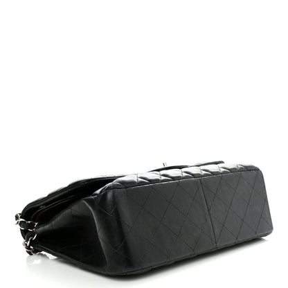 Chanel Lambskin Quilted Jumbo Double Flap Black 4 of 14