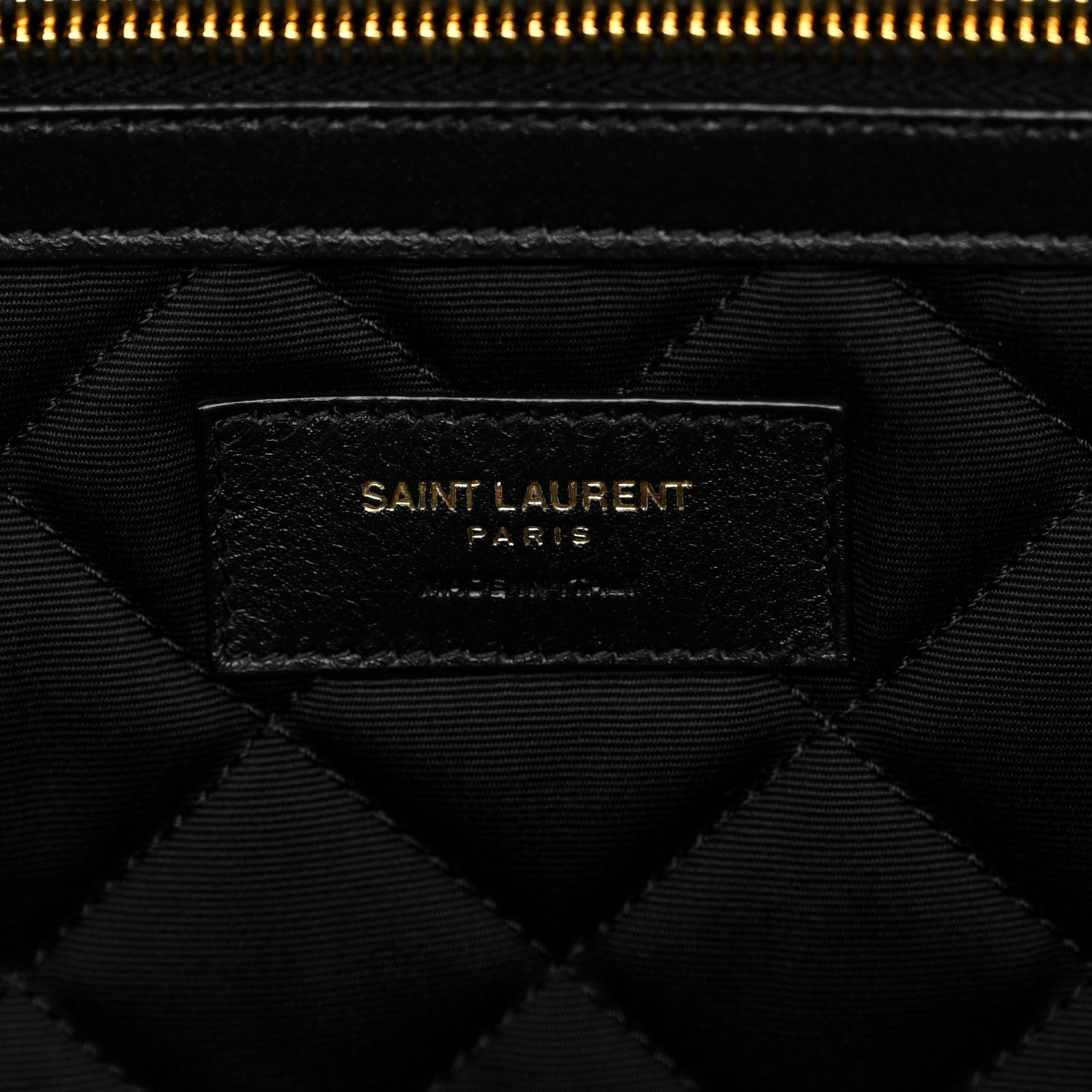 Saint Laurent Calfskin Quilted ES Giant Travel Bag Black 5 of 10