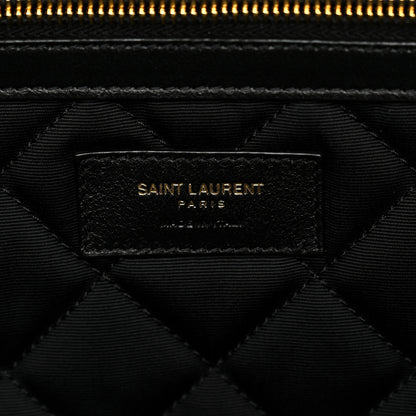 Saint Laurent Calfskin Quilted ES Giant Travel Bag Black 5 of 10