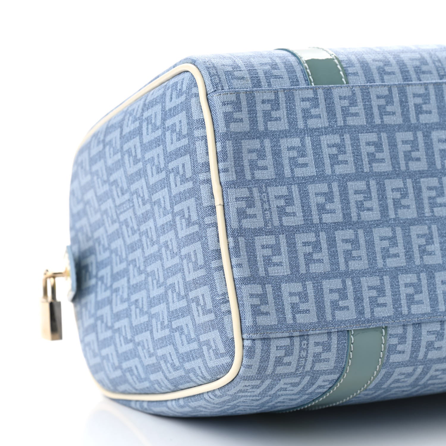 Fendi Zucchino Patent Forever Boston Celeste Grigio Lunai Multicolor 8 of 10