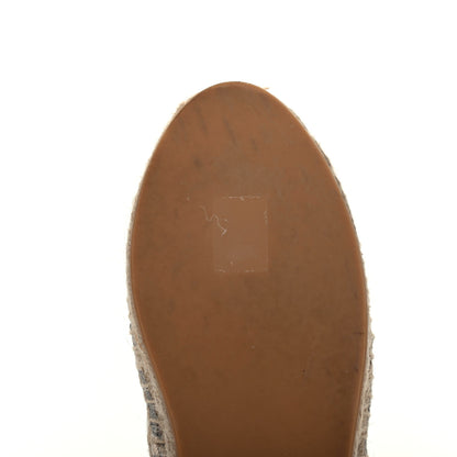 Christian Dior Oblique Embroidered Granville 15mm Espadrilles 38 Grey Stone 10 of 12