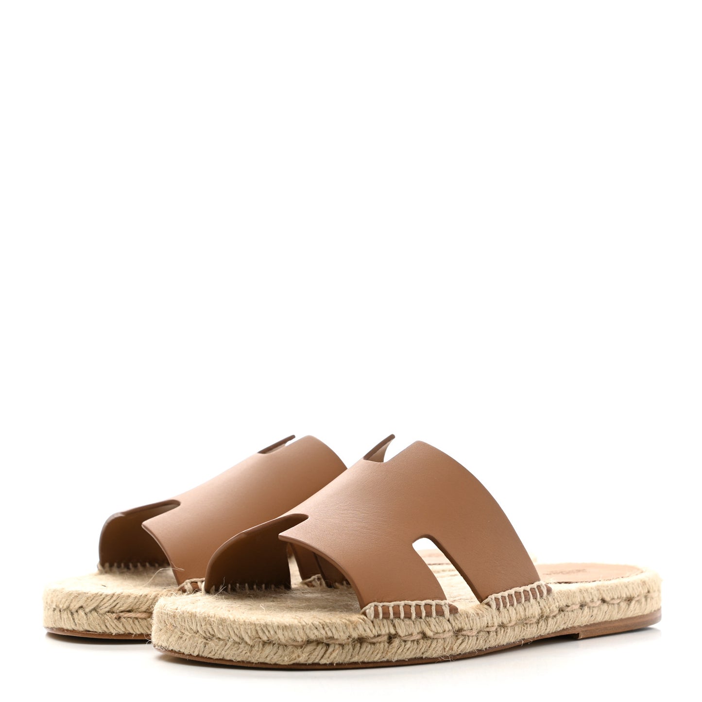 Calfskin Antigua Espadrille Sandals 39 Naturel Safari