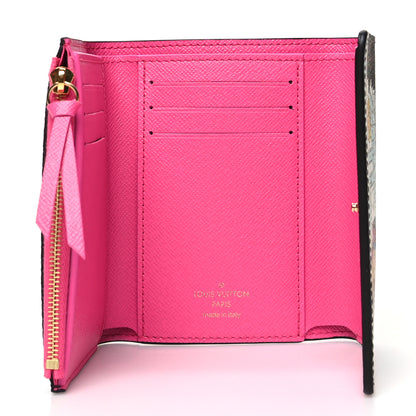 Louis Vuitton Monogram 2022 Christmas Animation Seoul Victorine Wallet Fuchsia 5 of 11