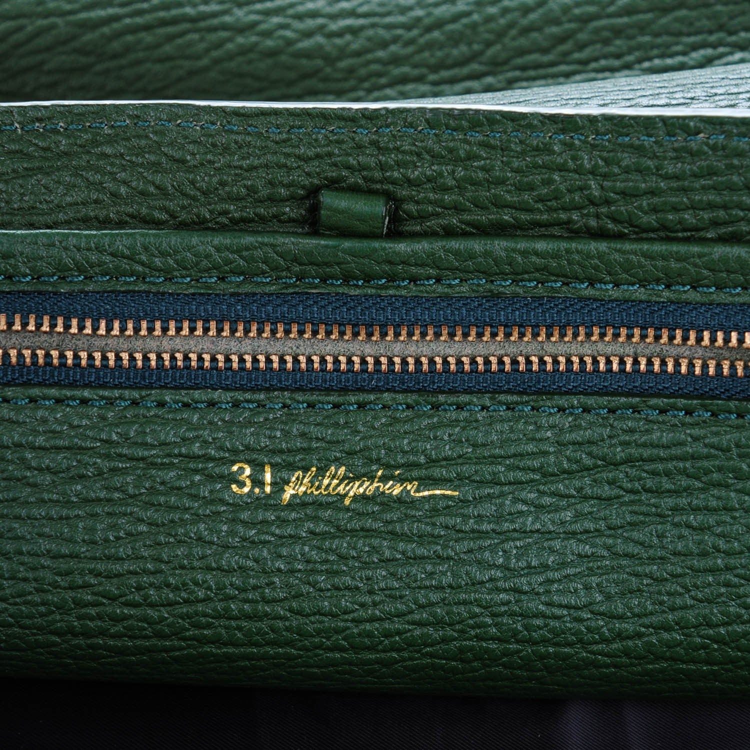 3.1 Phillip Lim 3.1 Textured Calfskin Large Pashli Satchel Jade 6 of 9