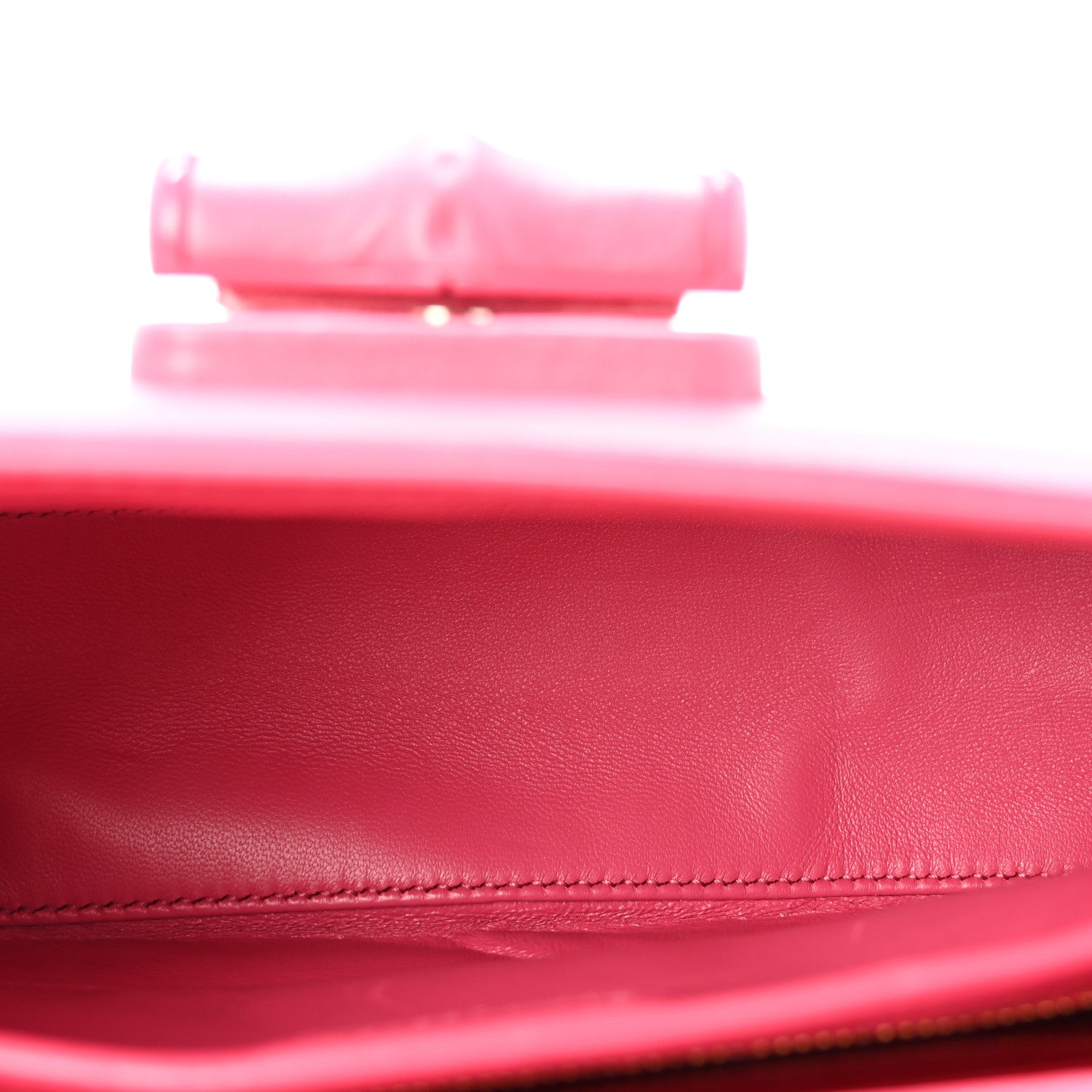 Gucci Calfskin Medium Bamboo Diva Frosted Tulip 5 of 9