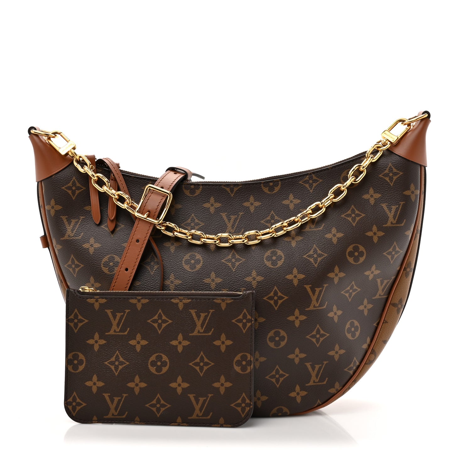 Reverse Monogram Loop Hobo