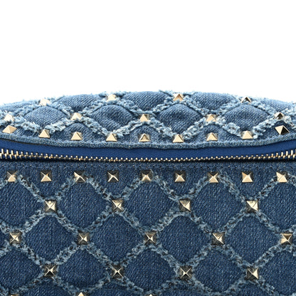 Valentino Garavani Denim Rockstud Spike Belt Bag Denim 7 of 9