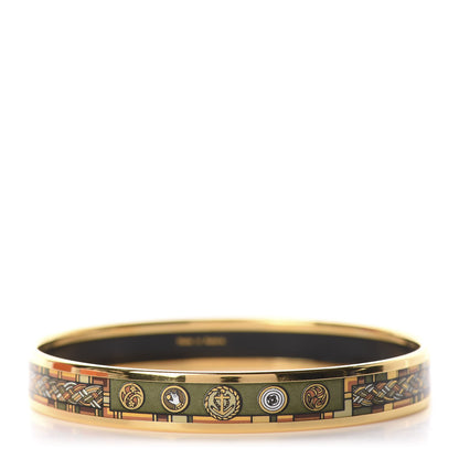 Hermes Enamel Printed Narrow Bracelet 70 3 of 6