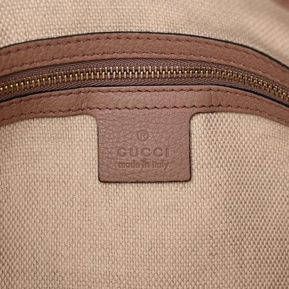 Gucci Pebbled Calfskin Large Soho Hobo Camelia 6 of 12