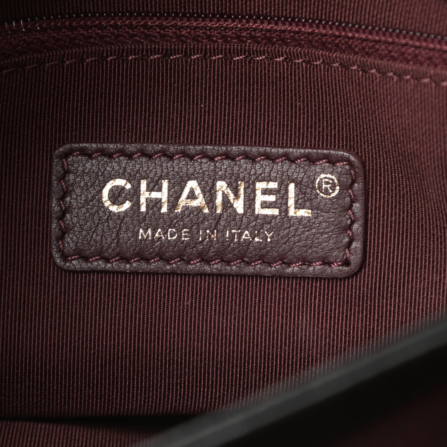 Chanel Lambskin Quilted Retro Label Clutch Black 6 of 12