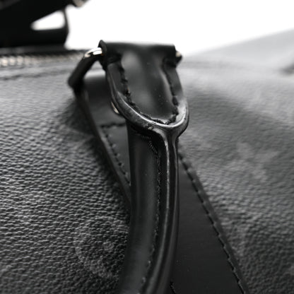 Louis Vuitton Monogram Eclipse Keepall Bandouliere 55 12 of 12